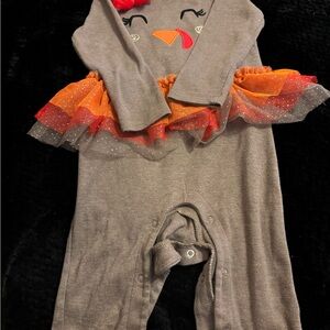 Celebrate It Brown and Orange Kids One Piece